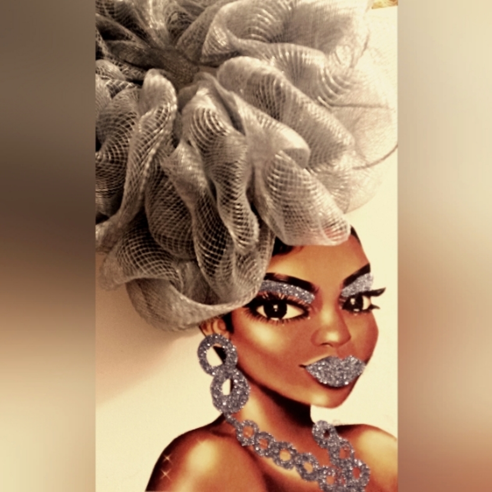 Diva wreath canvas